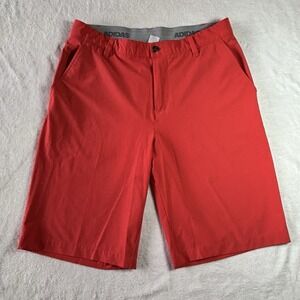 Adidas Mens Golf Shorts Size 32  Bold Red Moisture Wicking Flat Front , Outdoors